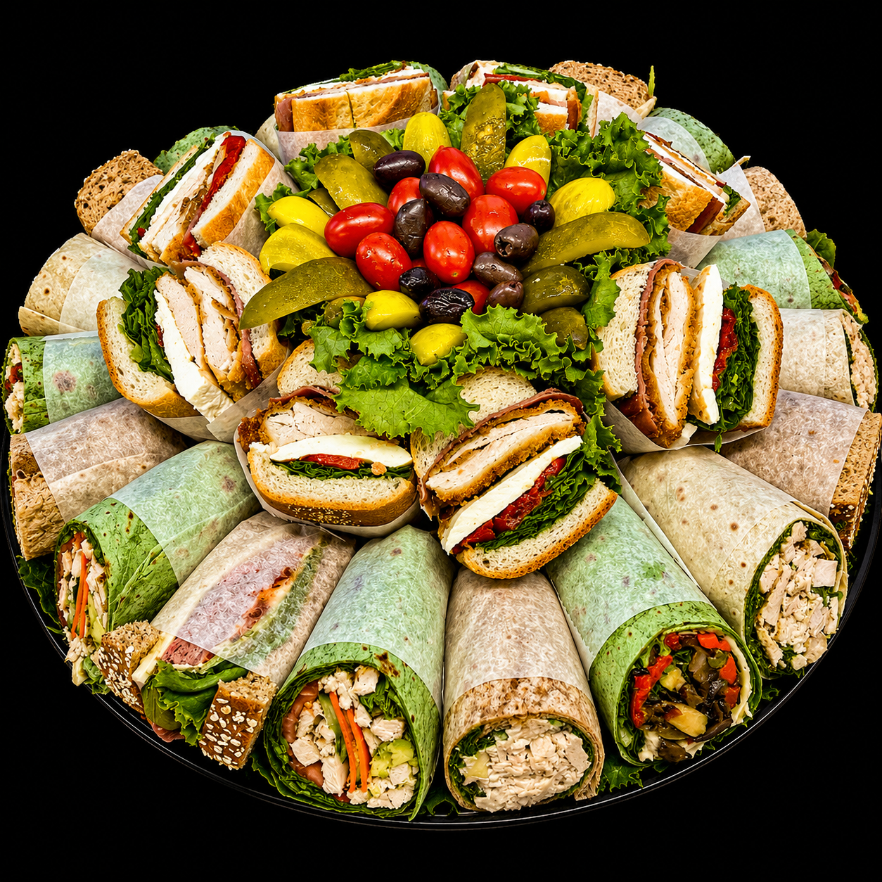 Catering spread from Armonk Country Kitchen